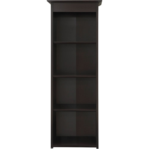Comfort Products Coublo 3-Shelf Bookcase, Dark Mocha Brown