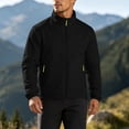 thumbnail image 6 of Men's Lightweight Jacket Cameland Men's Spring Coat Thin Outdoor Mountaineering Riding Windproof Work Coat Black XXXL, 6 of 7
