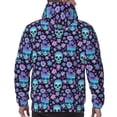 thumbnail image 7 of Naloa Funny Skull Flower Men's Casual Hooded Collar Drawstring Hoodies Pullover Sweatshirts Casual Long Sleeve Shirts-Small, 7 of 7