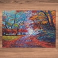 thumbnail image 6 of Ambesonne Colorful Jigsaw Puzzle Durable Cardboard, Trees Park Fall Autumn, 1000 pcs, Multicolor, 6 of 6
