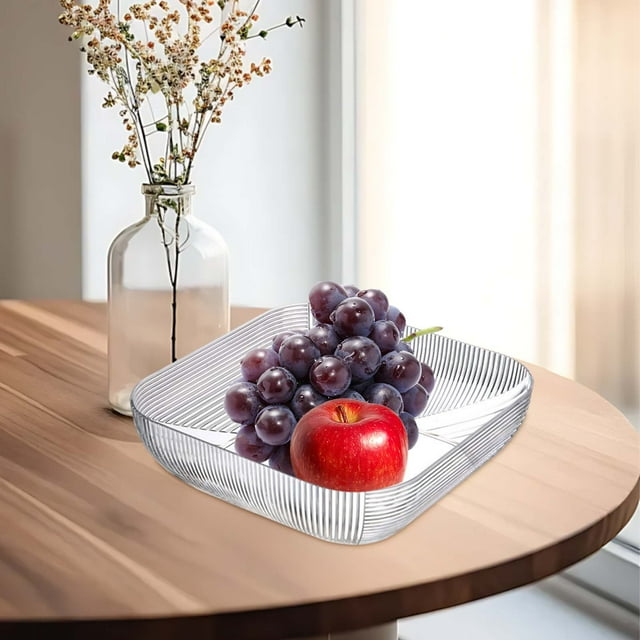 YoGold Plateau à Fruits Bol à Fruits Salon Ménage Grande Valeur Table à Thé Style Plateau à Fruits Collations de Haute Qualité Plateau à Bonbons Plateau de Fruits Secs Bol à Collations Assiette Blanc
