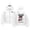 White, variant on LIWENLI Fleece Lined Zip Up Hoodie Men with Balaclava Mask Trendy Print Sweatshirt, S-2XL (White,L)