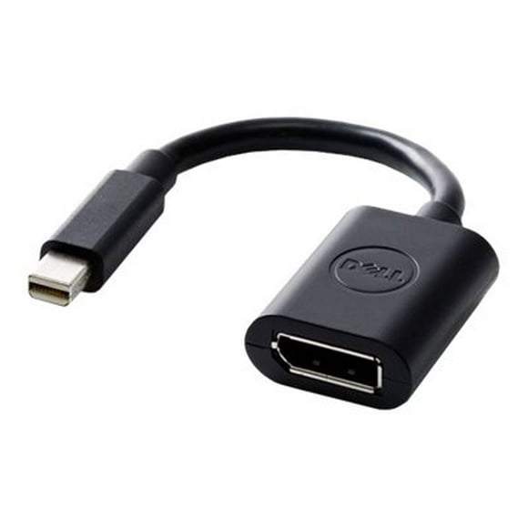 Dell Mini DisplayPort-to-DisplayPort - DisplayPort adapter - DisplayPort (F) to Mini DisplayPort (M) - 8 in - black - for Precision 3240 Compact, 3260 Compact, 7540, 7550, 7740