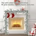 thumbnail image 4 of Snow Flocked Norfolk Pine Garlands, Real Touch Winter Pine Garland, Green Artificial Greenery Garland for Table, Mantle, Wall, Indoor, Outdoor Christmas Decorations (5.9Ft or 8.85Ft), 4 of 6