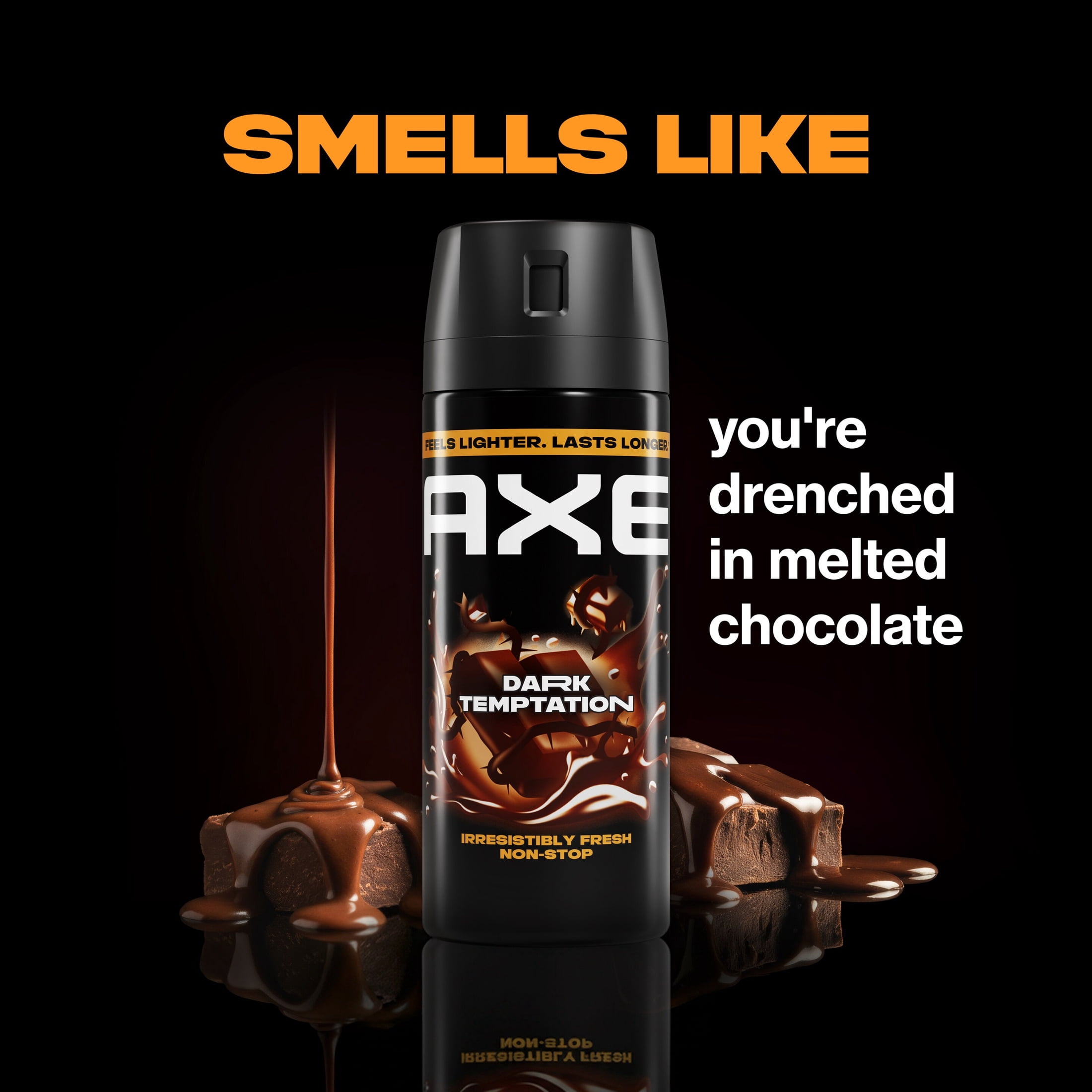 AXE Body Spray 48 Hour All Over Fresh Dark Temptation Aluminum Free, 3.9 oz