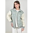 thumbnail image 1 of Chamarra universitaria Cozy Club Roman Fashion /Juvenil, 1209 (Menta) verde claro G, 1 of 5