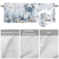 thumbnail image 3 of Ocean Crab Valances for Windows Blue Yellow Sea Star Shell Coral Gradient Blue Valance Curtains Rod Pocket Bathroom Small Window Treatments for Kitchen Living Room Bedroom, 54"x18", 3 of 7