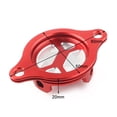 thumbnail image 2 of ZS Aluminum Motorcycle Oil Filter Cap Cover For Honda CRF450X 05-17 CRF450R 02-08 ATV Red, 2 of 8