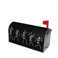 thumbnail image 3 of PHELIKA Dancing Skeleton Halloween Magnetic Mailbox Covers Standard Size 21"H x 18"W, 3 of 8