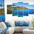 thumbnail image 1 of Esterel Rocks Beach Coast in Blue - Extra Large Seashore Canvas Art, 1 of 3