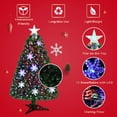 thumbnail image 4 of Árbol de Navidad GOFLAME de fibra óptica preiluminado de 90 cm con luces, 4 of 9