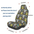 thumbnail image 3 of Balery Sugar Skulls Funda de Asiento para Auto con Diseño - Cubierta Frontal Suave y Transpirable con Protector Antideslizante- 1 Unidad, 3 of 5
