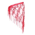thumbnail image 1 of Falda triangular para danza del vientre con lentejuelas para mujer rojo, 1 of 9