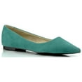 thumbnail image 2 of LEYLA Pointed Toe Flats, Green, 8, 2 of 5