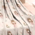 thumbnail image 3 of Flower Fairy Princess Pattern Blanket,Comfortable Soft Lamb Wool Throw Blanket,All Season,Warm Lightweight Blankets for Sofa Bed Couch Living Room Chair,30"x40", 3 of 4