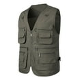 thumbnail image 4 of snowsong Summer Vest Men,2024 Summer New Men's Casual Solid Color Breathable Sweat Absorbent Quick Dry Tank Top,Tactical Vest,Sleeveless Shirts,Summer Vest Men,(Clearance) Gray XL, 4 of 4