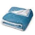 thumbnail image 2 of Kll Fleece Blanket Plush Throw Blanket Christmas Snowflakes,Soft Fuzzy Cozy Flannel Blanket For Couch Sofa Bed.(80"X60"), 2 of 9