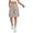 Beige, variant on Bermuda Shorts for Women Knee Length Summer Casual Elastic High Waist Wide Straight Leg Loose Fit Cargo Shorts