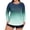 1#Dark Green, variant on Women's Plus Size Gradient Print Long Sleeve Swim Shirt UPF 50+ Quick Dry Sun Protection Jacket for Swimming Hiking Travel,Blue 5XL
