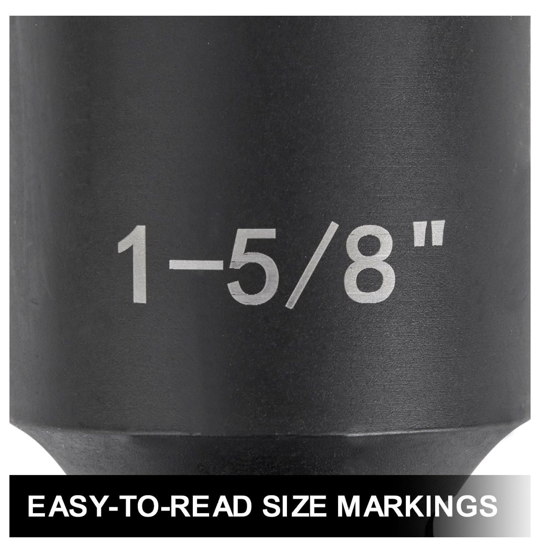 3/4 Inch Drive Impact Socket Set 22 Piece - Deep Socket Wrench Set, SAE Sizes 7/8-2 Inches, with Ratchet & Adapters for Trucks & Heavy Duty Vehicles