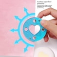 thumbnail image 4 of Craft Hole Punch, ABS Zinc Alloy Paper Cutter with Positioning Guide Quick Efficient Punch for Scrapbooking, Cards, DIY Projects, Business Cards, 4 of 7