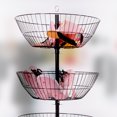 thumbnail image 7 of SSWBasics 4-Basket Wire Floor Spinner Rack and Dump Bin (63”H x 22”D) - Each Basket is 8”D x 22” Diameter - Great for Retail  Thrift  and Convenience Stores  Plus Home Organization, 7 of 7