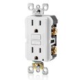 thumbnail image 4 of Leviton Gfnt1-W Leviton Smartlockpro Réceptacle Duplex Résidentiel 2 Pôles avec Led Nema Blanc 5-15R 125 Volts 15 Ampères, 4 of 4