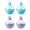 blue + purple, variant on Flexible Food-Safe Material Ice Cube Molds- Ice Sphere Molds,for Whiskey, Scotch