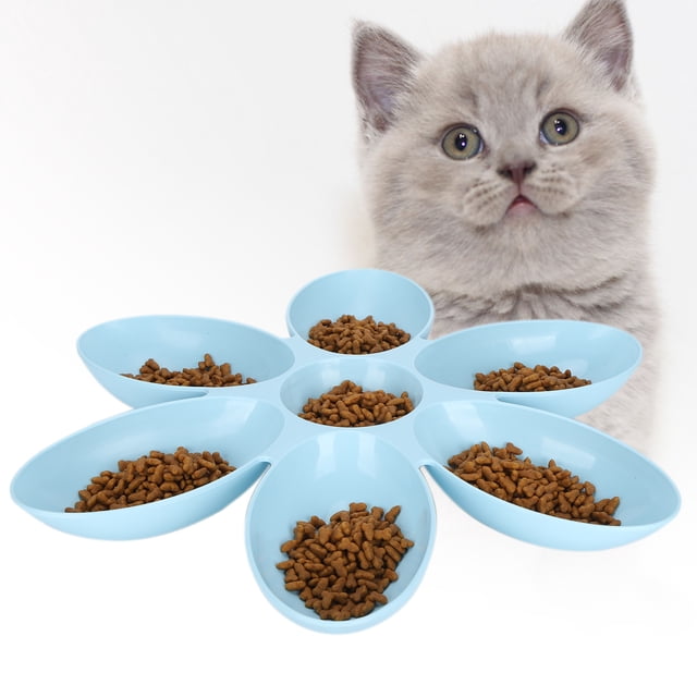 Cuenco De Comida Y Agua Para Gatos, Cuenco De Comida Para Gatos Con Forma De Pétalos De Flores Funcionales De Esquina Redonda Para Agua Para Comida