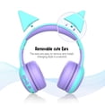 thumbnail image 2 of Auriculares Bluetooth para niños Gorsun con micrófono, color morado, 2 of 7