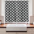 thumbnail image 2 of Ambesonne Animal Kitchen Curtains, Marine Creatures Sea, 55"x39", Black White, 2 of 3