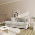 thumbnail image 4 of Sdorens 89" Modern Cloud Sofa,Velvet Couch,3-Seat Sofa for Living Room,Apartment and Small Space,Beige, 4 of 17