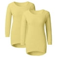 thumbnail image 4 of Yellow Womens Sweatshirt Women's Fashionable Long Sleeve Pullovers Loose Fuzzy Jumper Sweater Fall Clothes for Women, 4 of 6