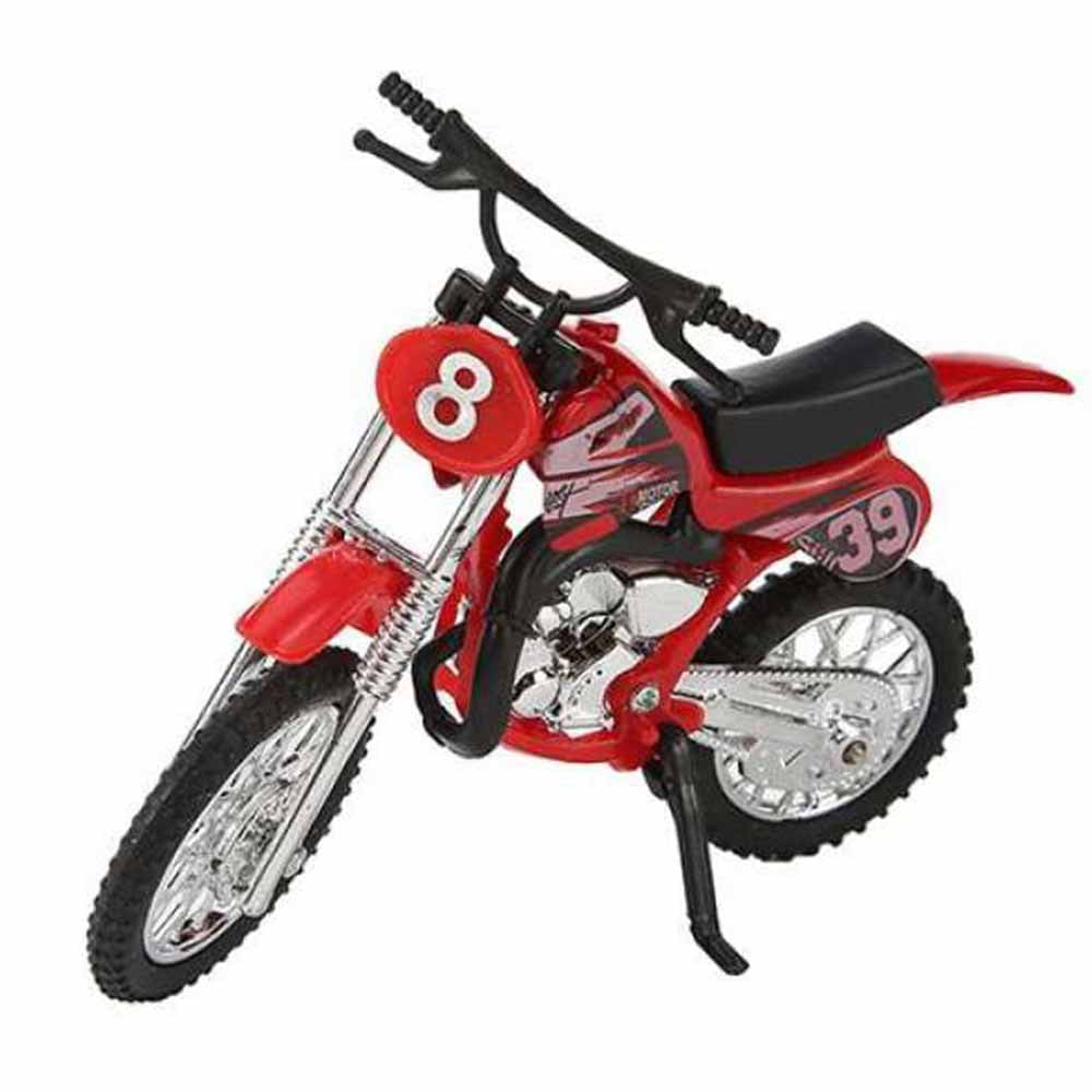 1* Simulated Alloy Motocross Motorcycle Model Toy Home Decor Kids Toys Blue 