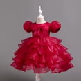 thumbnail image 5 of Children's formal dress, bow princess dress, mesh fluffy dress, piano performance dress, birthday party dress, school anniversar, 5 of 5