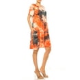 thumbnail image 4 of Women's Printed Short Sleeve Dress with Round Neckline and Side Pockets, 4 of 7