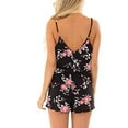 thumbnail image 5 of Herrnalise Women's Swim Board Shorts Swimming Womens Floral Printed Pocket Strapless Playsuits Short Jumpsuit Rompers, 5 of 7