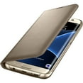 thumbnail image 2 of Galaxy S7 edge LED View Cover, Gold, 2 of 2
