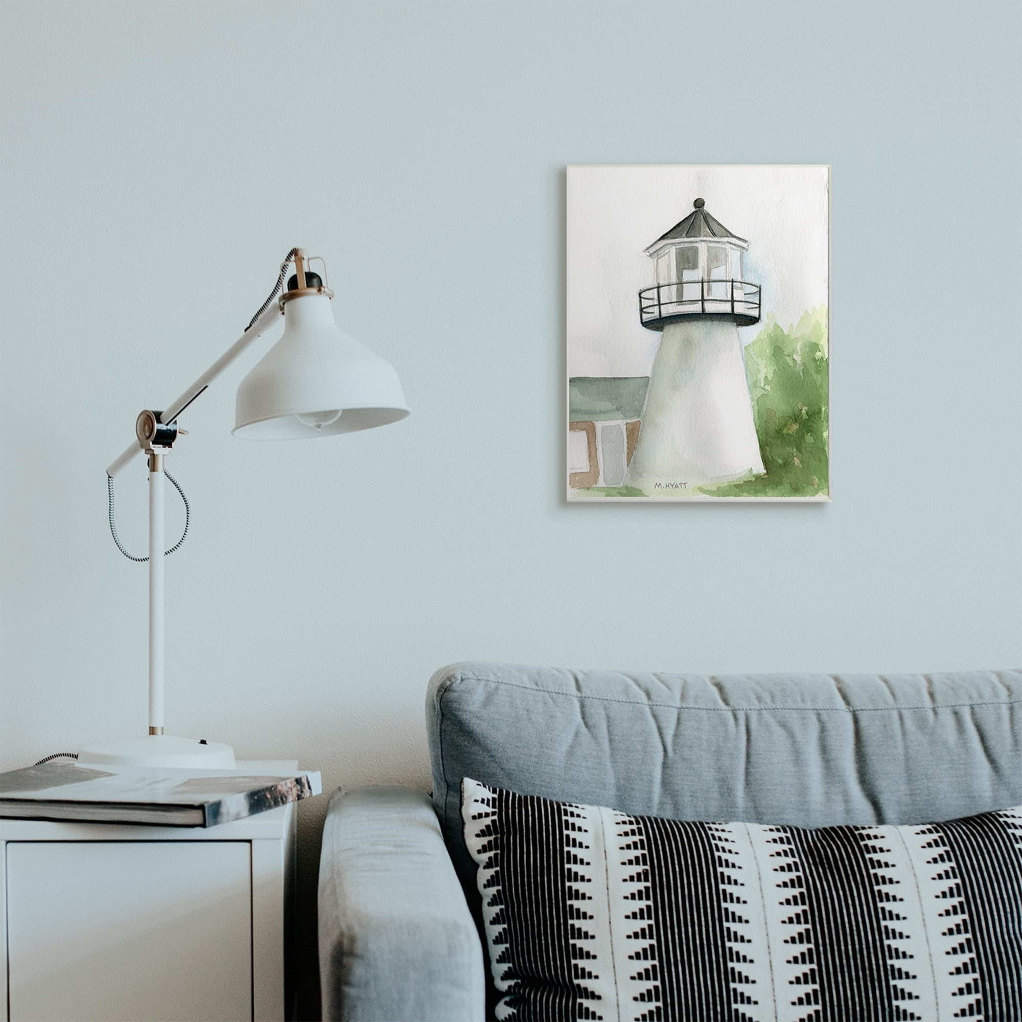 Stupell Industries Hyannis Coast Lighthouse Waterside Architecture Wall Plaque, 13 x 19, Design by Melissa Hyatt LLC