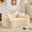 Beige, variant on CKEASEAN 66" Chenille Curved Loveseat Sofa, Deep Seat Cloud Couch with 2 Throw Pillows, Modern Curved Sofas with Dual Armrests for Living Room, Bedroom, Apartment, Small Spaces, No Assembly Required