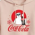 thumbnail image 3 of Coca-Cola - Polar Bear Circle - Juniors Cropped Long Sleeve Fleece Hoodie, 3 of 5
