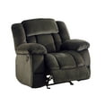 thumbnail image 4 of OakvillePark Cameron Microfiber Fabric Upholstered Glider Reclining Chair, Chocolate, 4 of 8