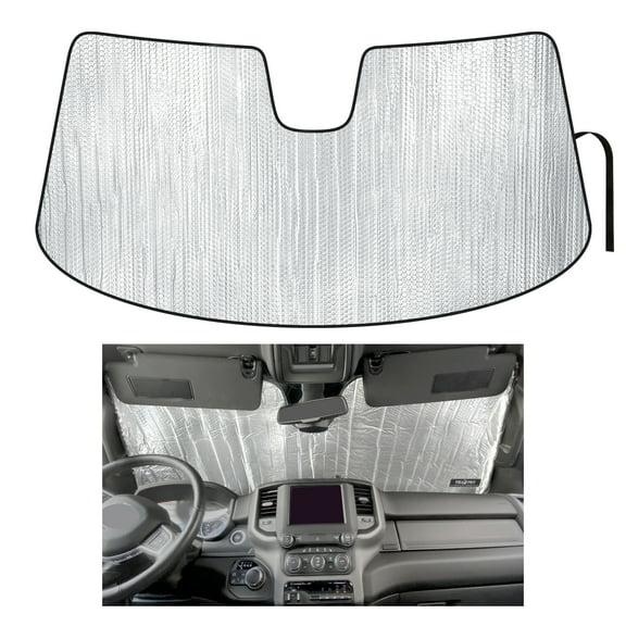 Front Windshield Sunshade for 2019-2025 Dodge RAM 1500 2Dr Regular Cab, 4Dr Quad Cab Crew Cab Mega Cab Pickup Truck