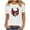 A16 White, variant on Gothic Halloween Tops for Women Floral Rose Skull Print Graphic T-Shirts Short Sleeve Crewneck Casual Fall Shirts Creepy Floral Skeleton Tee Clothing