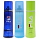 thumbnail image 1 of Kit de spray corporal Fila para hombre, kit de 3 piezas, 1 of 2