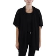 thumbnail image 3 of Bobeau Womens Heathered Open Front Cardigan Sweater, 3 of 4