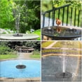 thumbnail image 5 of Fuente solar flotante para exteriores, bomba solar para estanque con batería, para jardín, acuario, estanque, fuente para pájaros (1,4 W), 5 of 5