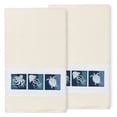 thumbnail image 3 of Authentic Hotel and Spa  100% Turkish Cotton Ava 2PC Embellished Bath Towel Set Midnight Blue, 3 of 5