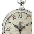 thumbnail image 2 of Stonebriar Large 12 Inch Decorative Battery Operated Table Top Clock with Roman Numerals and Antique Finish, 12", Worn White, 2 of 4