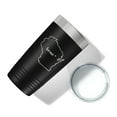 thumbnail image 5 of Wisconsin Tumbler Home State Travel Mug Insulated Laser Engraved Map Coffee Cup 20 oz Black, 5 of 5
